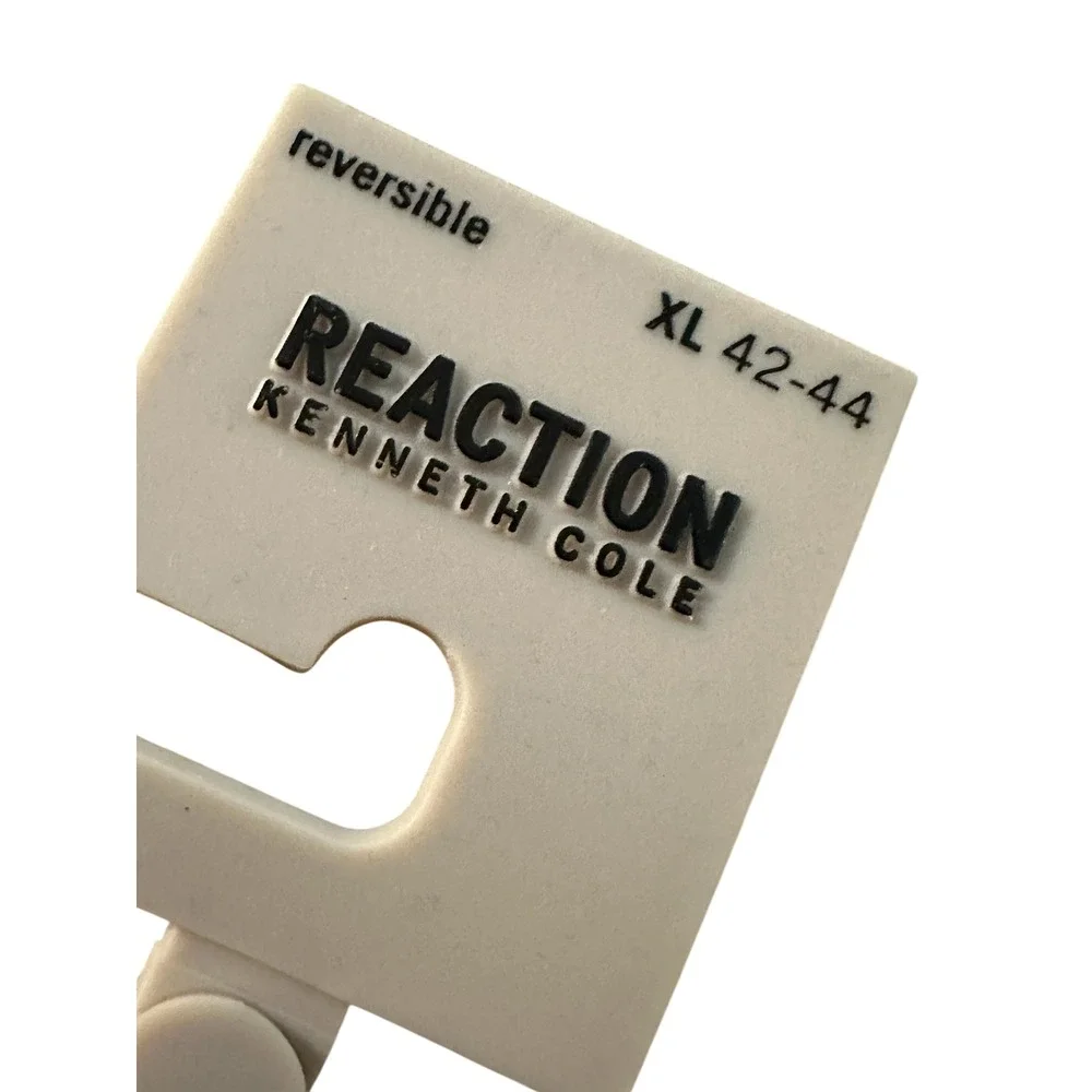 New Kenneth Cole Reaction Mens Reversible Belt Black Brown‎ XL 42-44
